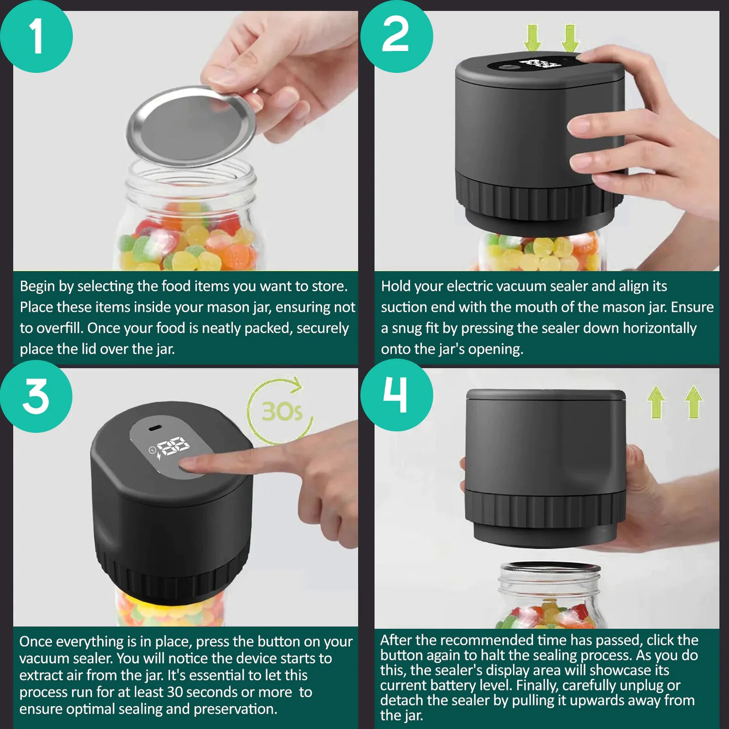 Cordless Automatic Jar Sealer